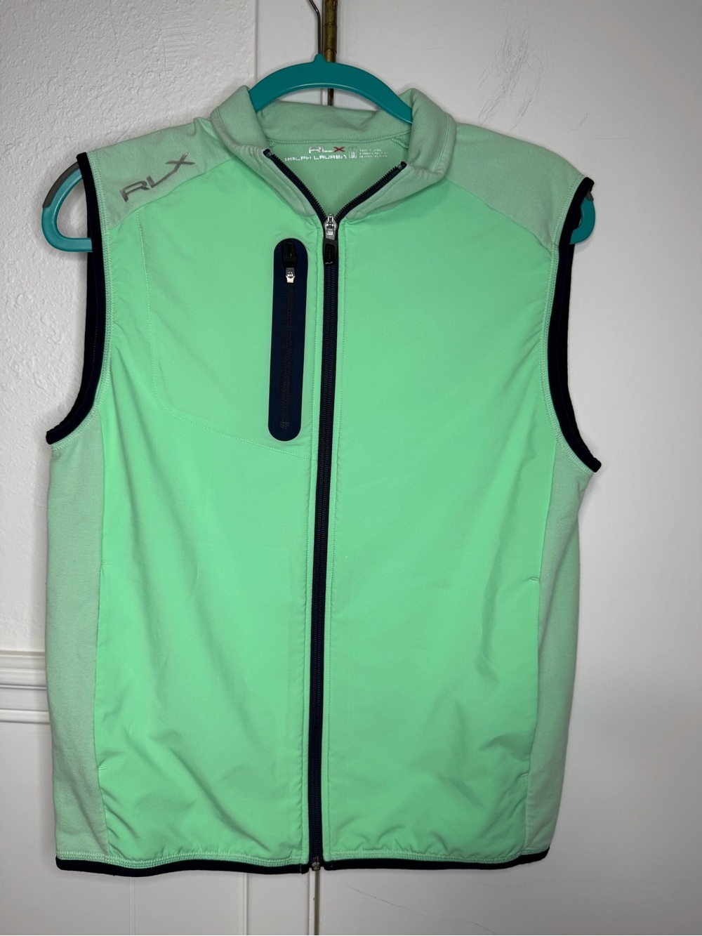 RLX Ralph Lauren Mint Green Performance Vest size SP